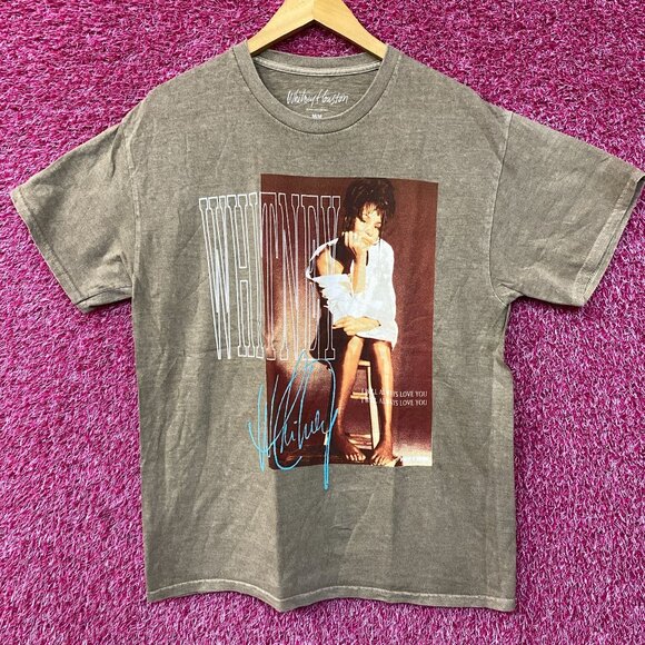 Whitney Houston I Will Always Love You Washed Graphic T-Shirt Medium - Picture 1 of 4
